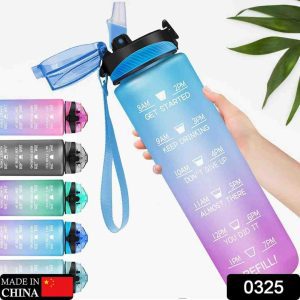 Motivational Time-Marker Tritan Water Bottle